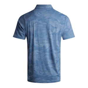 เสื้อเชิ้ตธุรกิจผู้ชายสีพื้นแบบปรับแต่งได้ ผ้าถักโพลีเอสเตอร์ 200GSM ระบายอากาศ แขนสั้น ปักโลโก้ด้านหน้า - Product Image 2