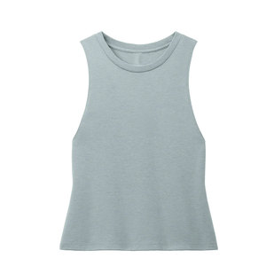Camiseta sin mangas básica de moda para mujer, silueta ajustada, uso diario de verano, camisa ligera informal, marca privada OEM - Product Image 4
