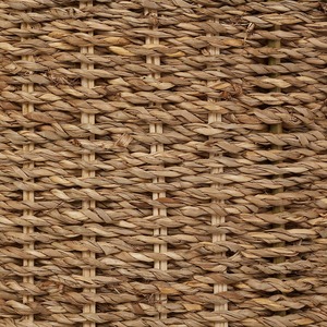 Panier de rangement en jonc de mer écologique fait main, tressé naturellement, organisateur de maison, taille personnalisée, style rustique rond Vietrustic, prix d'usine - Product Image 3