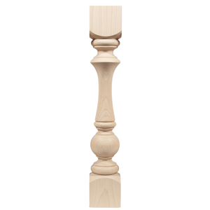 High End Turned Rubber Wood <b>Table</b> <b>Legs</b> Heavy Duty Furniture Supports for Dining <b>Tables</b> Bedroom and Living Room Interiors - Product Image 1