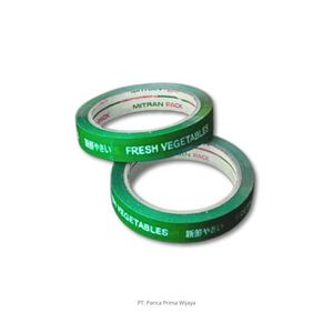 Cinta Adhesiva de Alta Calidad de Una Sola Cara, Fuerte y Duradera, Higiénica, para Empacar Vegetales, Color Verde, para Frutas - Product Image 2