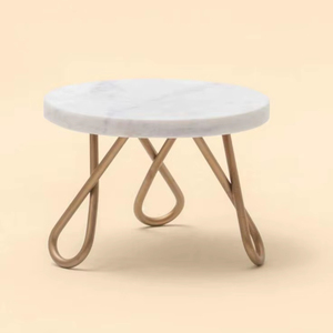 Newly <b>Crafted</b> Design Marble Cake Stand With Wooden Base Marble and Wood Cake Stand With Cake Platter at Factory Wholesale Price - Product Image 1