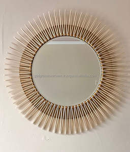 Offre Spéciale décoratif métal Sunburst rond miroir décoratif mural miroir Design moderne luxe décor à la maison miroir mural - Product Image 6