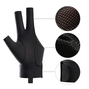 Billiard Snooker Glove 3 Finger Pool Glove For Left Hand Durable Stitched Snooker Cue Sport Glove Popular Sizes Color Available - Product Image 6