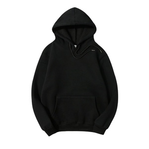 Sweat-shirt à capuche d'hiver pour homme en polyester/coton, personnalisable avec logo brodé, impression numérique, écologique, anti-plis, vente en gros - Product Image 5