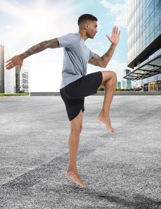 T-shirt de compression pour homme, vêtements de sport, entraînement, séchage rapide, extensible, fabricant de vêtements de sport. - Product Image 4