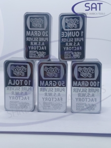 แม่พิมพ์หล่อเหรียญเงินแท้ 10 กรัม SAT Jewelry Gold Silver สำหรับทำแท่งเงิน นิวยอร์ก ซูรินาม แอฟริกาใต้ ดูไบ - Product Image 3