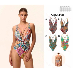 Maillot de bain une pièce grande taille HDJ, effet ventre plat, tenue de plage conservatrice, monokini sexy SQ66198 - Product Image 1