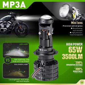 YUFING 70W Led lente de proyector 9005 <span class=keywords><strong>Super</strong></span> brillante H7 Led lente de proyector para coche 9006 H8 H11 Auto bombilla - Product Image 3