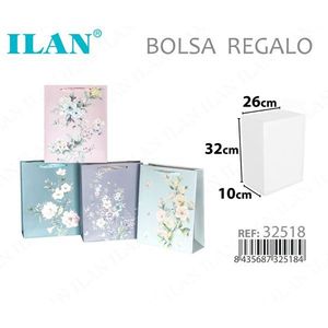 Borsa Regalo Floreale Ilan 26x32x10cm, Dimensione Media, per Regali di Nozze - Product Image 1