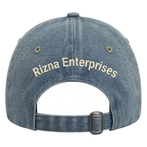 Casquette de baseball unisexe personnalisée OEM RIZNA ENTERPRISES 100 % coton de haute qualité avec logo brodé 3D, 6 panneaux, imprimé, style golf, effet délavé, pour les fêtes - Product Image 4