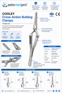 COOLEY Serre-joints droits à action croisée, mâchoires dentelées, plusieurs tailles de 7/8 po à 2-5/8 po, ZETOMEDPRO - Product Image 4