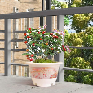 Pot de plante en plastique moderne en forme de cloche pour la maison et le jardin - Product Image 1