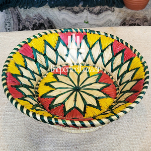 Panier ouvert pour le rangement domestique, en herbe de Moonj naturelle, rond, écologique, durable, mini format, multi-usages - Product Image 3