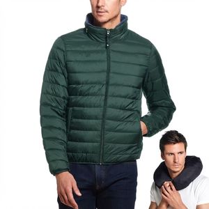 Outdoor Sporty Zipper Puffer Cold Resistant <b>Men's</b> Winter Ultralight <b>Warm</b> Regular Down <b>Jacket</b> - Product Image 5