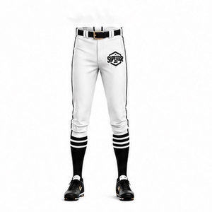 Ensemble d'uniformes de baseball personnalisés haut de gamme pour équipes et clubs, tissu respirant, design sublimé, coupe athlétique, maillot et pantalon - Product Image 5