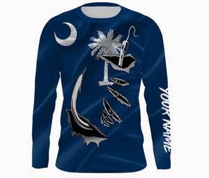 Chemises de pêche sportives à manches longues personnalisées, vente en gros, chemise de pêche par sublimation - Product Image 1