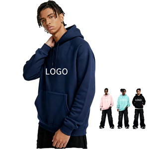 เสื้อฮู้ดดี้สตรีทแวร์แบบยูนิเซ็กซ์ ดีไซน์สั่งทำได้ พร้อมกราฟิกส่วนตัว หลายสีให้เลือก และทรงโอเวอร์ไซส์สำหรับแฟชั่น - Product Image 1