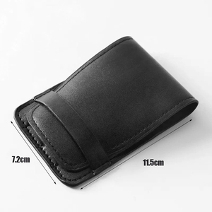 Juego Profesional de 4 Pinzas para Cejas de Acero Inoxidable con Estuche de Cuero PU, Pinzas de Precisión con Punta Inclinada, Plana y Angulada para Ojos - Product Image 4