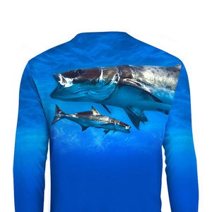 Camiseta de Pesca para Hombre de Primera Calidad, Ligera, con Logotipo Personalizado, 100% Poliéster, de Secado Rápido, para Pesca al Aire Libre - Product Image 4
