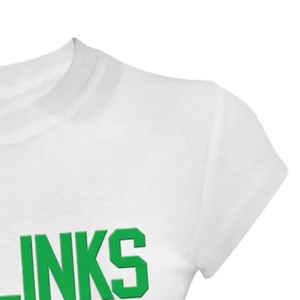 The <b>Links</b> Organization Embroidered T Shirt White Womens Premium Cotton Casual Apparel Custom Bulk Supply Guaranteed Quality - Product Image 3