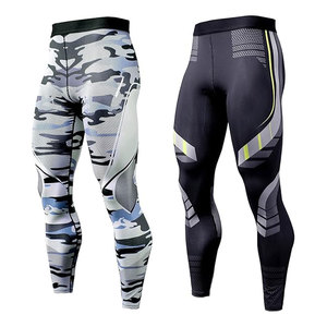 Reasonable Price Custom Men's <b>Compression</b> Pants Personalized Zipper Pocket Baselayer Sports Tights Leggings - Product Image 2