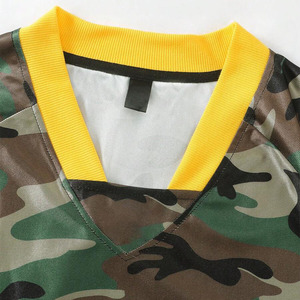 Jersey de Fútbol Americano Personalizado con Nombre y Número, Camuflaje Forestal, Ropa Deportiva Transpirable y Ligera de Alto Rendimiento, de Fábrica - Product Image 4