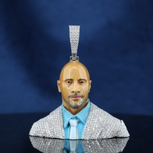 Drop Shipping Custom Gold Plated Hip Hop Men Women Jewelry Silver 925 VVS Moissanite for Certified Portrait Memory Charm Pendant - Product Image 1