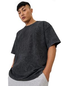 Fabricant de T-shirts 100% Coton OEM, Coupe Oversize à Épaules Tombantes, Style Vintage Délavé à l'Acide, Écologique, Impression Personnalisée, Faible MOQ, Vente en Gros - Product Image 4