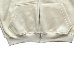 Sweats à capuche unisexes zippés de haute qualité, basiques en coton mélangé, avec impression en relief, style streetwear respirant pour hommes - Product Image 4