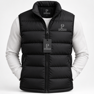Chaleco Acolchado Sin Mangas para Hombre, Tallas Grandes, Chalecos con Capucha, Chaleco de Plumón para Hombre, Logotipo Personalizado, Invierno - Product Image 3