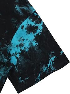 Camisetas de mujer personalizables más vendidas, teñidas con efecto tie-dye, holgadas, de corte cuadrado, transpirables, para uso exterior. - Product Image 2