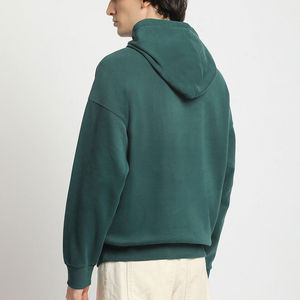 Sweat à capuche zippé oversize pour homme en molleton de coton, avec logo numérique personnalisé, cordon de serrage, écologique, respirant, idéal pour l'hiver – Nouvelle collection tendance - Product Image 2