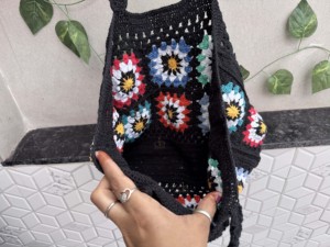 Hot Sale Summer Beach Straw Bags Bohemian Crochet Multi Color Handmade Women Shoulder Bag Sea Grass <b>Square</b> Bag - Product Image 6