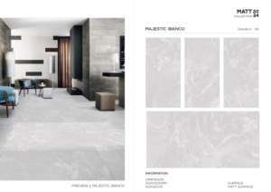 Azulejo de Porcelana Mate Fresco 600x1200, Formato Grande, Superficie Premium, para Pared y Suelo, Colección de Diseño Moderno para Interiores y Exteriores - Product Image 3