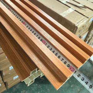 แผ่นผนังไม้ตกแต่งภายใน แผ่นผนัง WPC กันน้ำ ติดตั้งง่าย แผ่นผนังฉากหลังทีวี - Product Image 6