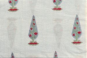 Elegant Block Printed Cotton Fabric Eco Friendly Reusable Floral Custom Print Hand Block print Fabric Bulk Order Supplier - Product Image 6