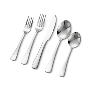 Juego de cubiertos de lujo plateados para servir, cuchillo, cuchara, tenedor, juego de cubiertos de acero espejado para buffet al mejor precio - Product Image 3