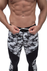Leggings de compression pour homme, neufs, sur mesure, haute élasticité, coupe ajustée, respirants, séchage rapide, pour l'entraînement en extérieur et les séances sportives par temps froid - Product Image 6