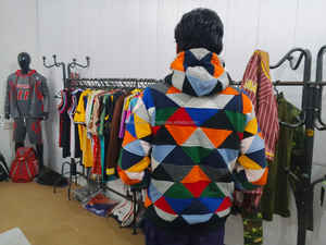 Pantalones cortos de algodón 100% impresos personalizados con diseño de patrón sólido de decoración vintage - Product Image 3