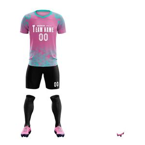 Créez Votre Propre Tenue d'Équipe Ensembles de Maillots de Football par Sublimation Vente en Gros Logo Personnalisé 100% Polyester Haute Qualité Adulte Football Personnalisé - Product Image 1