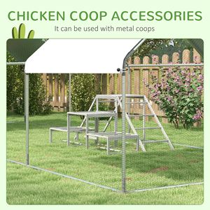 Giocattoli di posatoio di pollo con supporto in legno scale piattaforme Coop accessori per 10-15 polli attrezzature per zootecnia - Product Image 5