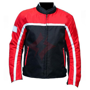Chaqueta de Motociclista Ajustable, Diseño Hecho a Mano con Cuello Suave, Cierres y Protección CE Extraíble para Repartidores - Product Image 1