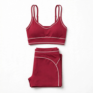 Women's Workout Sportswear <b>Set</b> Trendy Fitness <b>Gym</b> Clothing Quick Dry Breathable Lightweight Training Activewear 2 Piece <b>Set</b> - Product Image 4