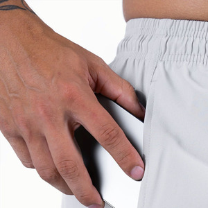 Hot Selling Men’s <b>White</b> Board <b>Shorts</b> Quick Dry Polyester <b>Swim</b> <b>Shorts</b> Elastic Drawstring Waist Mid Rise Casual Beach <b>Short</b> Pants - Product Image 4