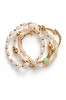 Conjunto de Pulseras de Cuentas de Vidrio y Aleación de Zinc con Diseño Geométrico Bohemio Colorido, Chapado en Oro, Unisex, Ecológico, Regalo de Joyería para Fiestas