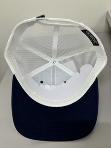 <b>Navy</b> Blue 6-Panel Trucker <b>Hat</b> With Brown Leather American Flag Patch Adjustable Unisex Casual Gorras Trucker Caps in Vietnam - Product Image 5