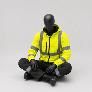 Chaqueta de Seguridad de Alta Visibilidad para Hombre, Impermeable, Reflectante, con Logotipo Impreso, para Trabajo en Invierno - Product Image 6