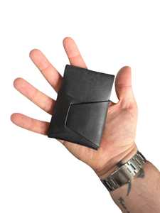 Genuine Leather Stitchless <b>Wallet</b> Slim Minimalist Card Holder <b>RFID</b> <b>Blocking</b> Front Pocket Design Unisex Candy Cover LSW-0001 - Product Image 1