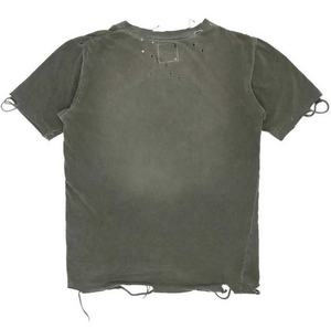 Hip Hop Men's Formal <b>Long</b> Sleeve <b>Tshirt</b> Custom Oversized Distress Knitted 100% Cotton 250GSM Quick Dry Breathable Anti-Wrinkle - Product Image 4